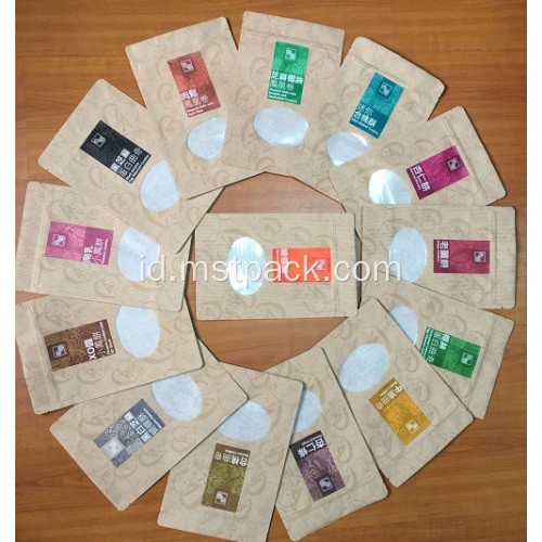 Kertas Kraft Pra-Printed Stand Up Pouch